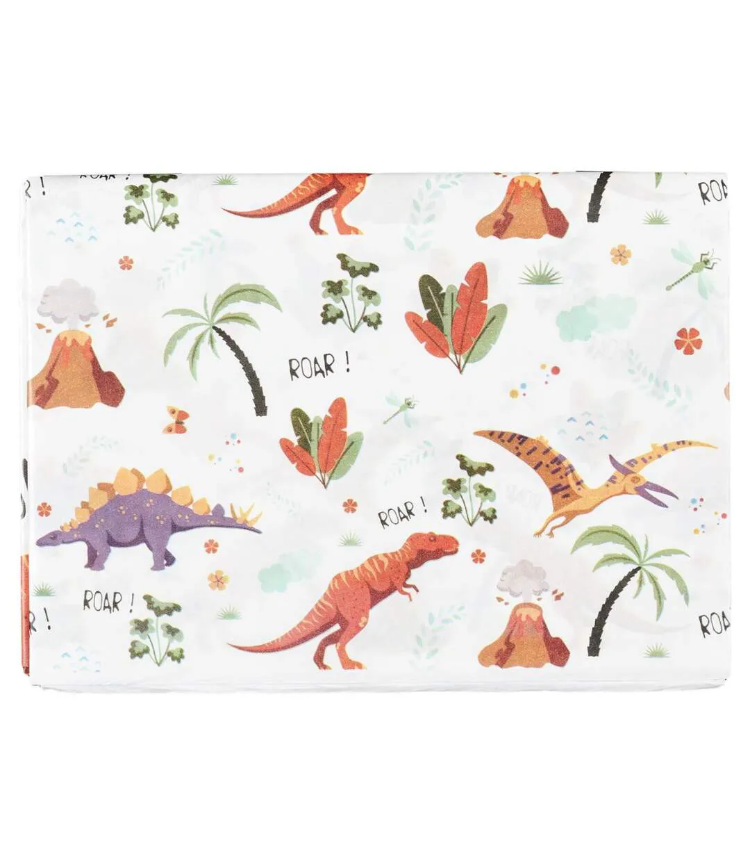 Nappe en Papier Dinosaure 137x183cm Blanc-1