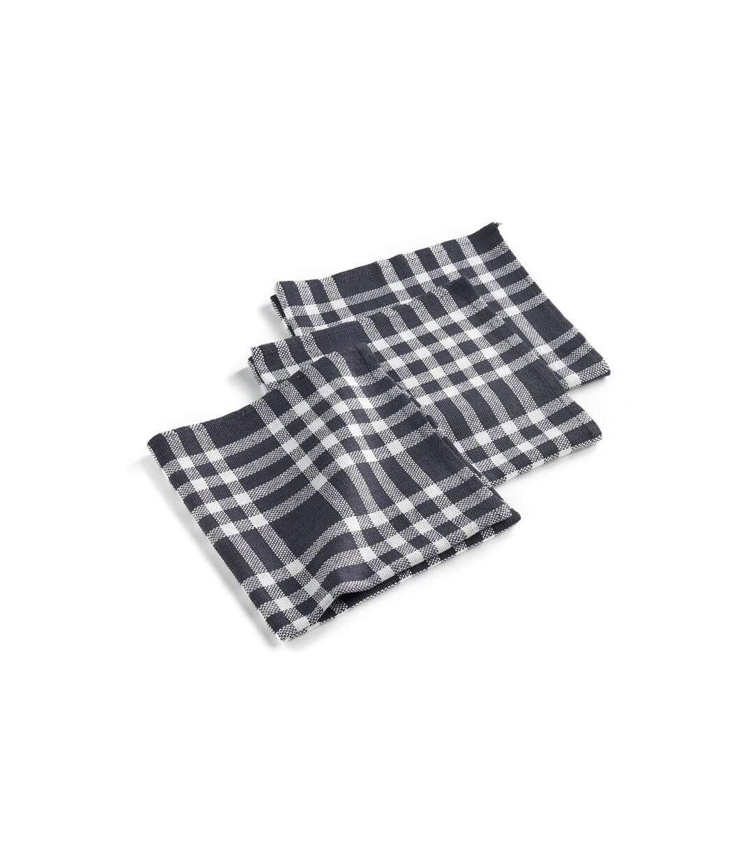 Lot de 3 Serviettes de Table Traditio 45x45cm Noir-1