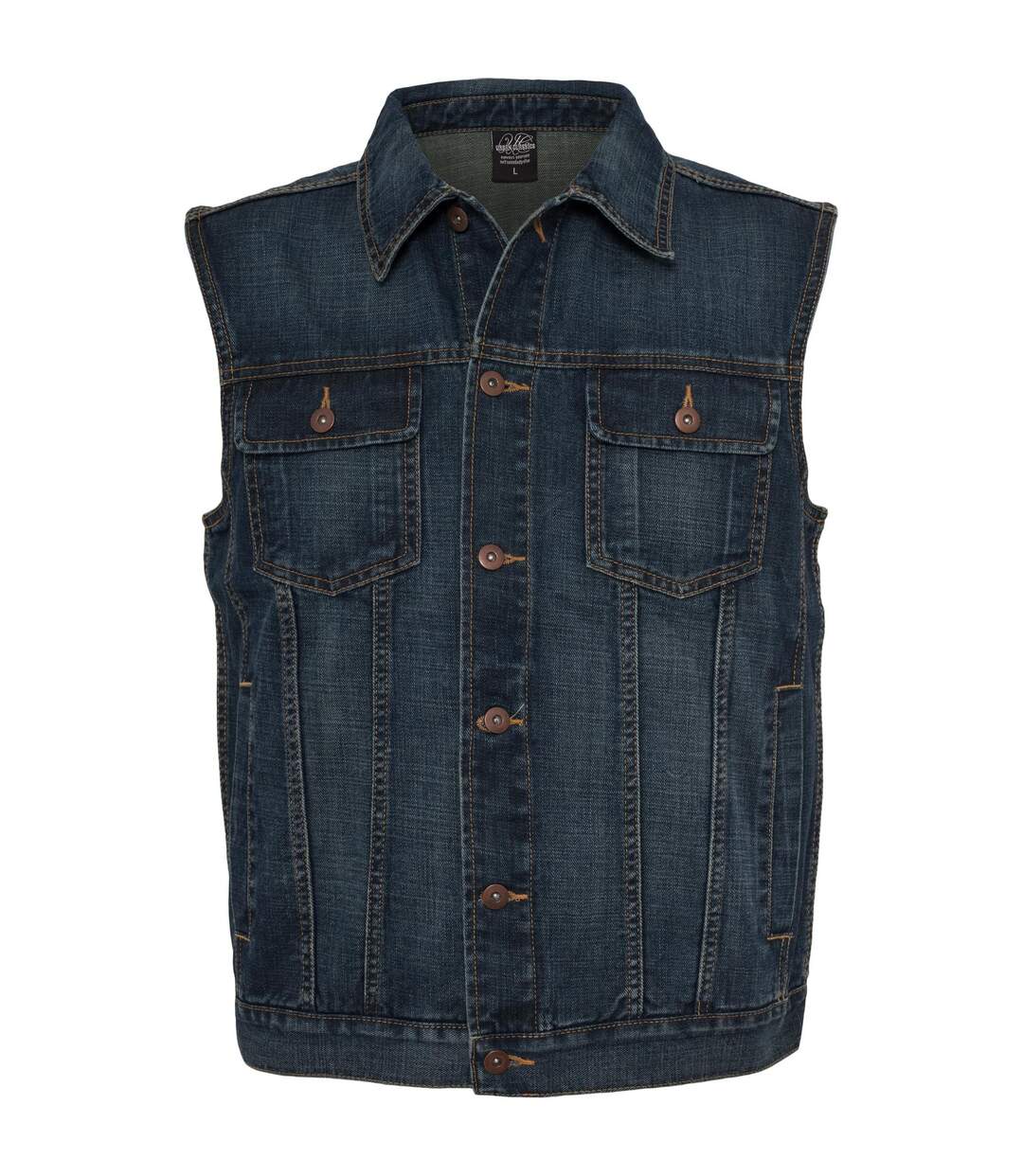 Veste Sans Manches Homme Bleu Denim Urban Classics-1