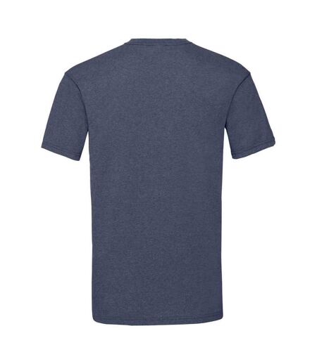 T-shirt valueweight homme bleu marine chiné rétro Fruit of the Loom