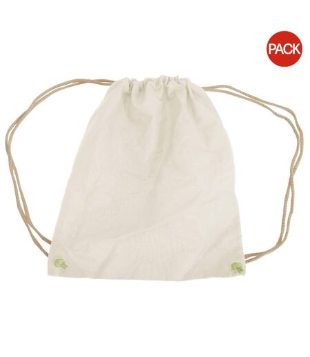 Lot De 2  Sac De Gym 12 Litres Taille Unique Naturel Westford Mill