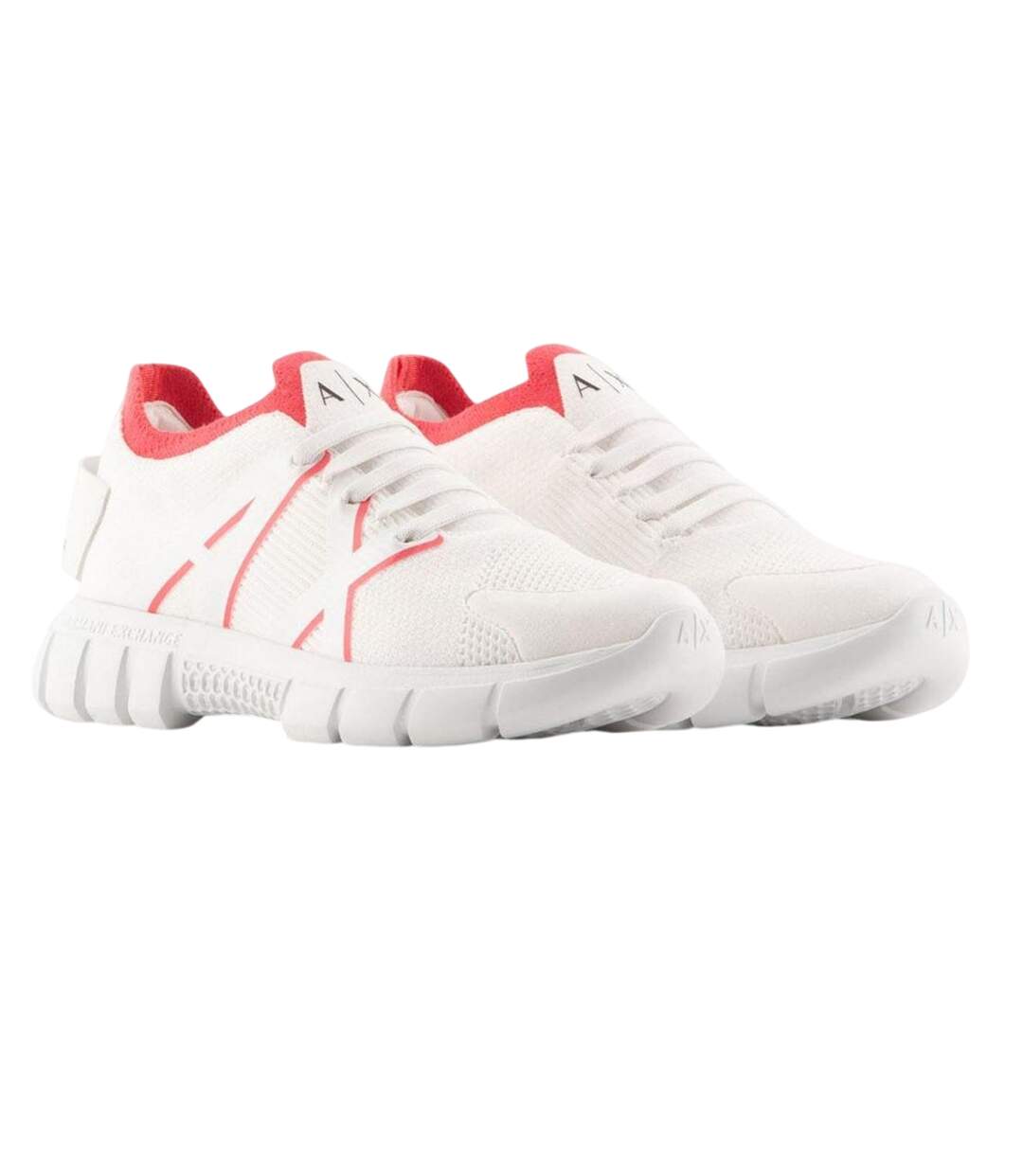 Baskets Motif/style Contrasté Femme Blanc Rose Armani Exchange-3