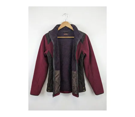 Veste Polaire Femme SENNA2 Bordeaux – Doublure Sherpa & Suédine