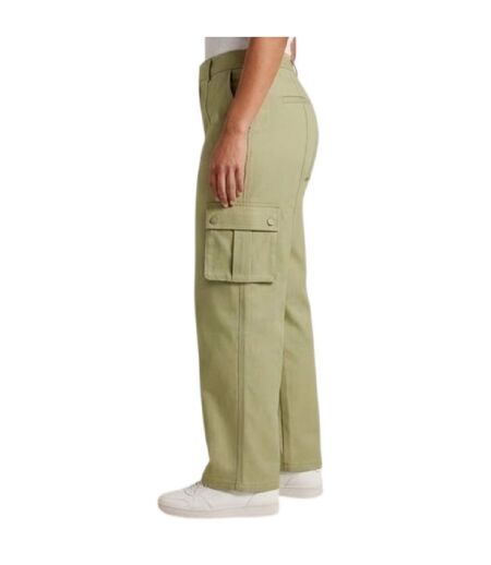Womens/ladies High Rise Cargo Trousers Olive Missy Empire