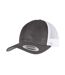Unisex adult 360 omnimesh mesh two tone cap charcoal/white Flexfit-1