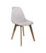 Chaise scandinave assise grosse maille