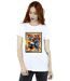 Disney Femme/Les femmes Big Hero 6 Baymax Fred Newspaper Coton Boyfriend T-Shirt (Blanc) - UTBI15495-2