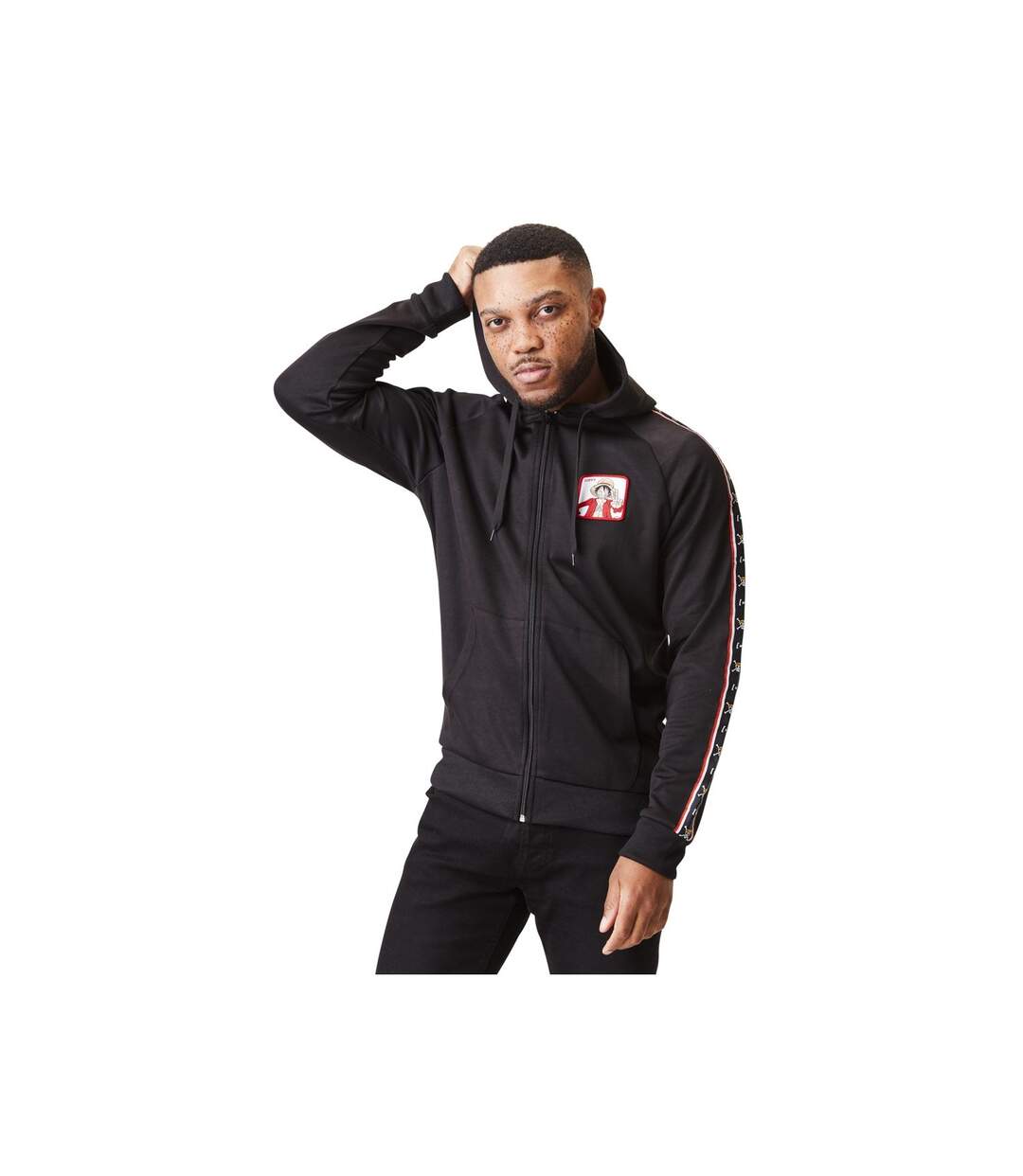 Sweat à capuche avec zip homme One Piece Luffy Capslab-1