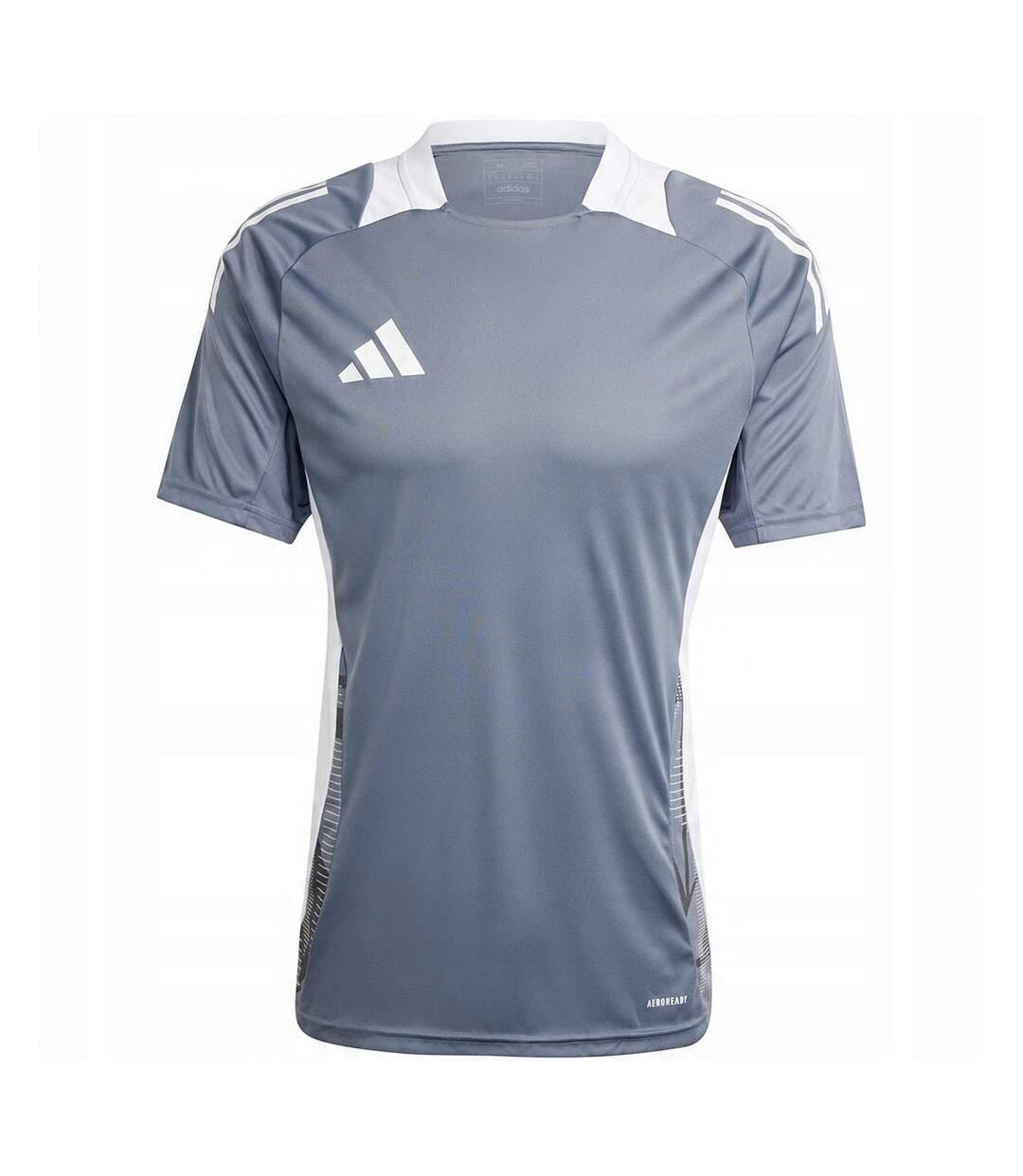 T-shirt Tiro Competition Homme Blanc Gris Adidas-2