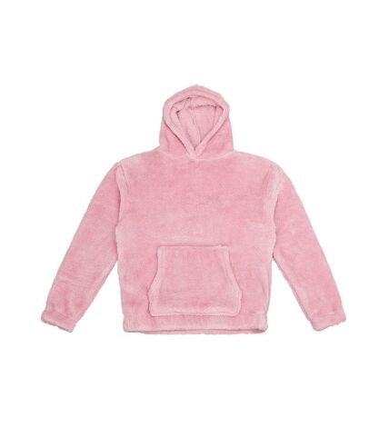 Sweat à capuche adulte rose pâle Brand Lab