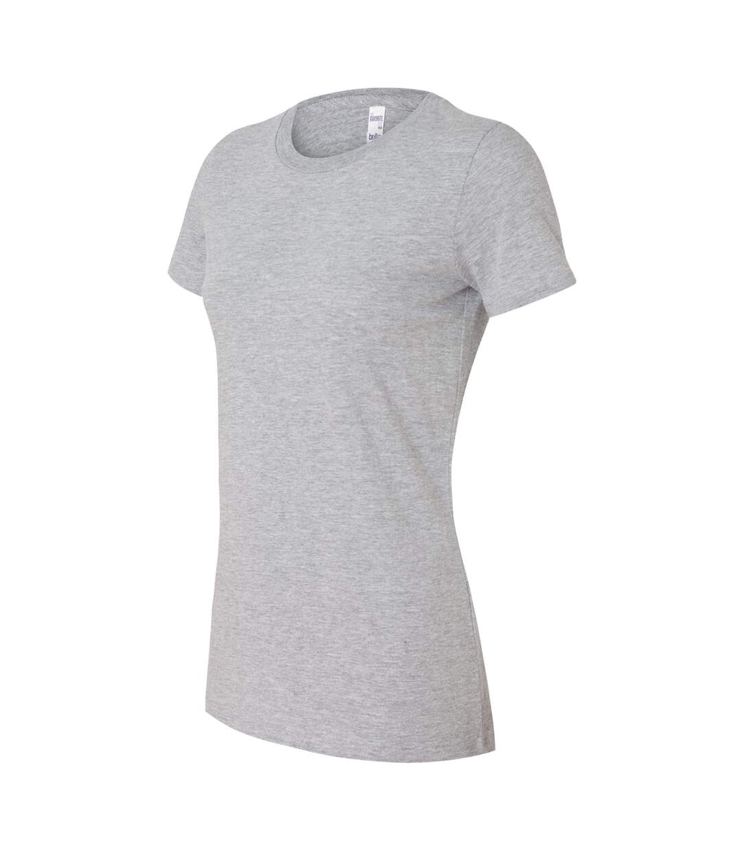 Bella The Favourite Tee T-shirt À Manches Courtes Femme Gris Clair Bella + Canvas-2