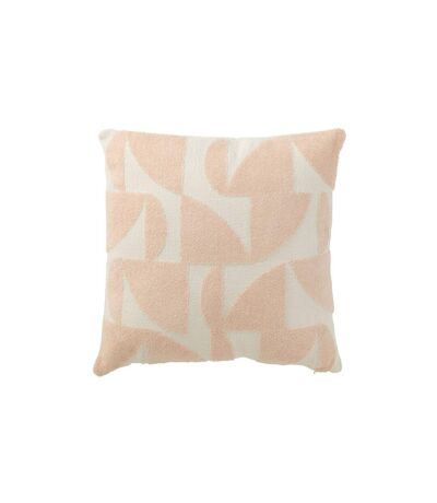 Coussin Déco Géométrique 43x43cm Saumon