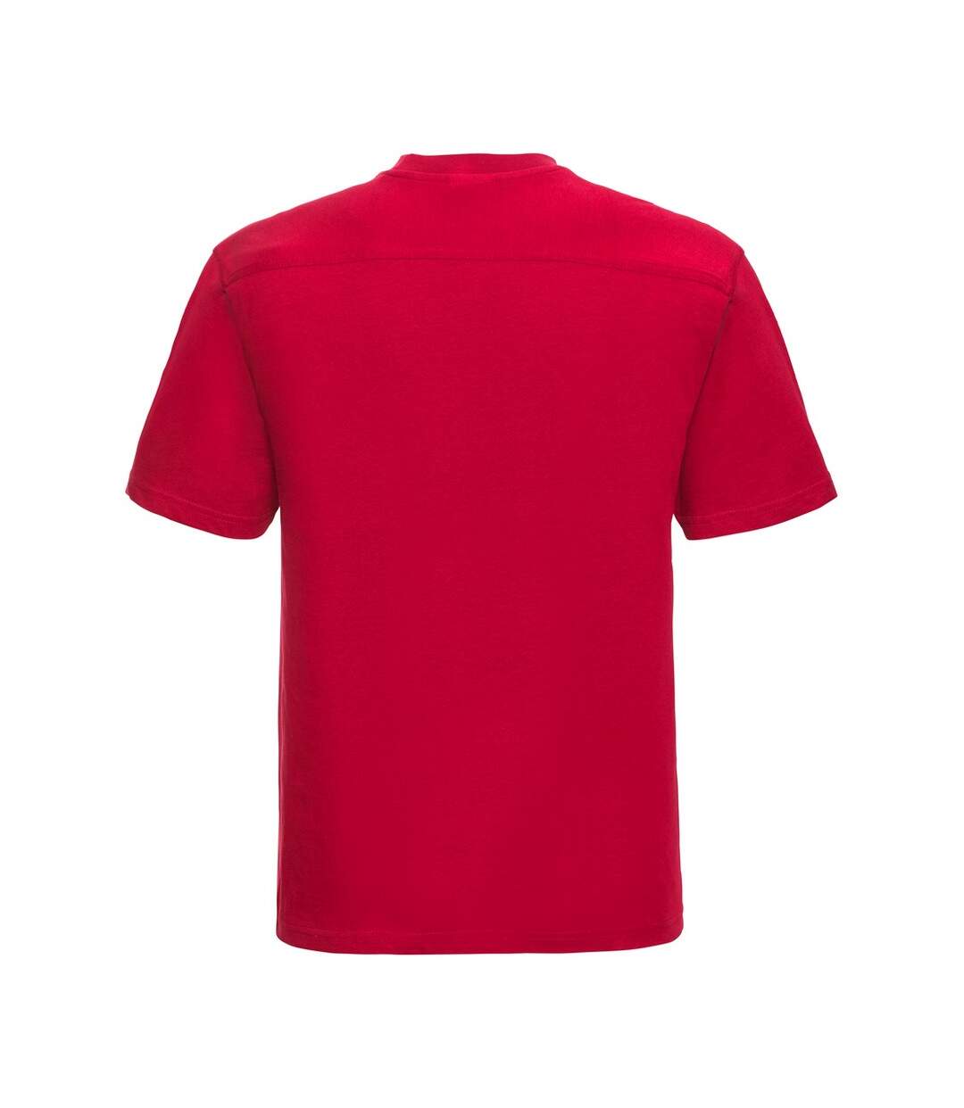 T-shirt Travail Homme Rouge Classique Russell-2