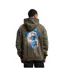 Sweat À Capuche Le Papillon Homme Kaki Mister Tee-2