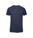 T-shirt Homme Bleu Marine Chiné B&C-1