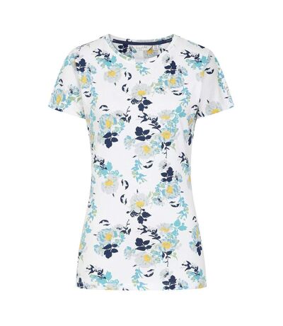 T-shirt Motif/style Imprimé Fleur Femme Blanc Bleu Vert Lazy Jacks