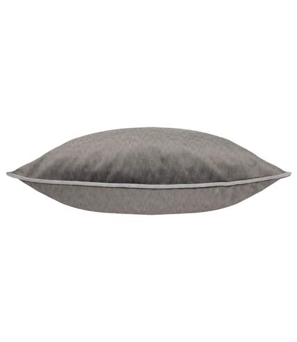 Paoletti Torto Velvet Rectangular Throw Pillow Cover (Charcoal/Silver) (50cm x 50cm)