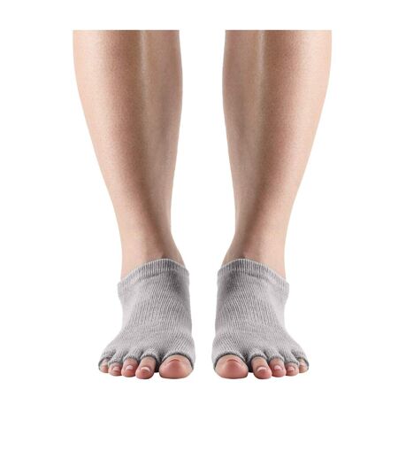 Chaussettes à demi-orteils femme gris chiné Toesox