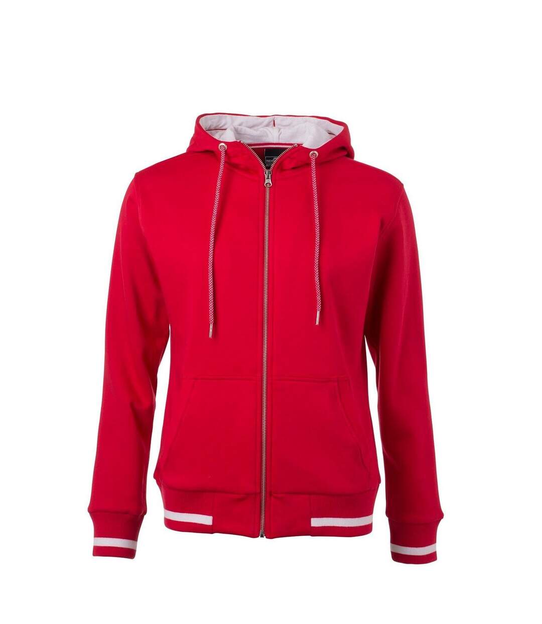 Veste sweat zippée à capuche - Femme - JN775 - rouge