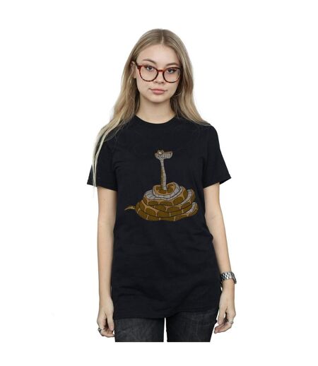 Disney Femme/Les femmes Le livre de la jungle - T-shirt classique Kaa en coton pour homme (Noir) - UTBI28329