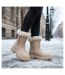 OZABI Bottines Fourrées Femme Suédine Zippée Semelle Crantée-2