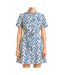Robe blanche/bleu femme vero moda zana-1