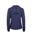 Womens/ladies Basic Full Zip Hoodie Dark Navy Clique-2