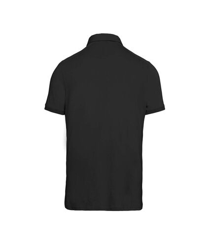 Kariban Mens Jersey Knit Polo Shirt (Black)