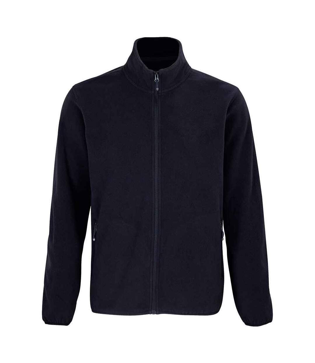 Mens factor recycled fleece jacket navy SOLS