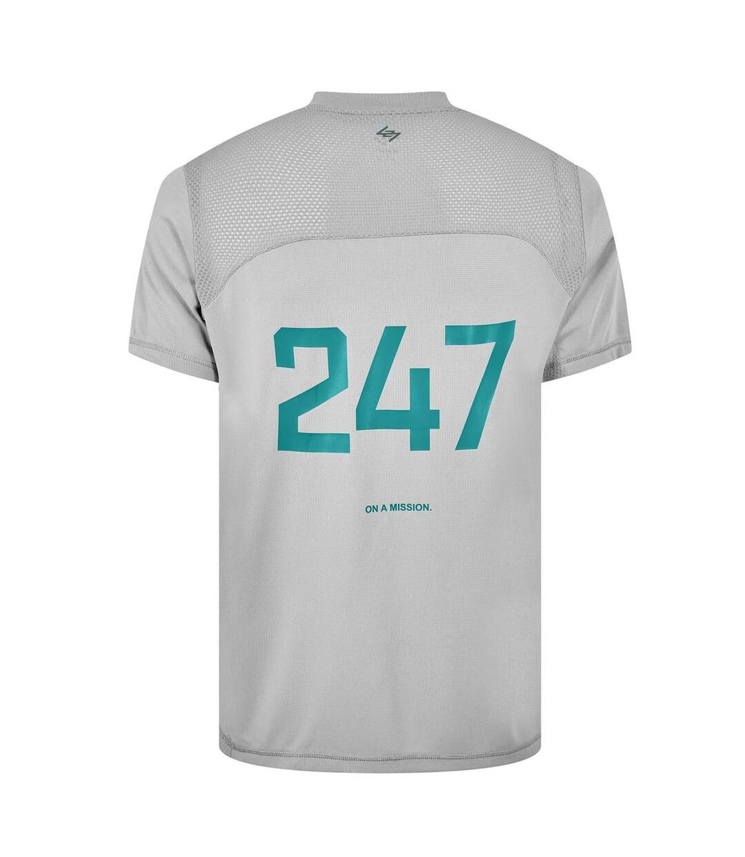 Mens 247 Performance Short-sleeved Gym Top Graphite Grey Represent-3