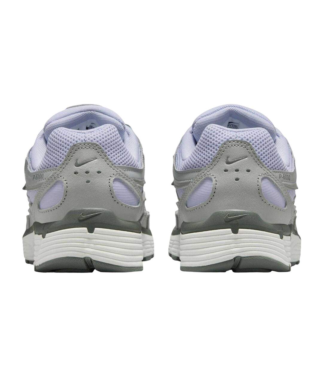Womens/ladies P-6000 Leather Chunky Sole Trainers Ghost Nike-2