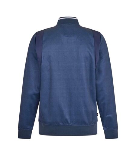 Mens Logo Collared Sweatshirt Navy White Luke