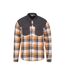 Mountain Warehouse Mens Flannel Padded Shirt Jacket (Mustard)