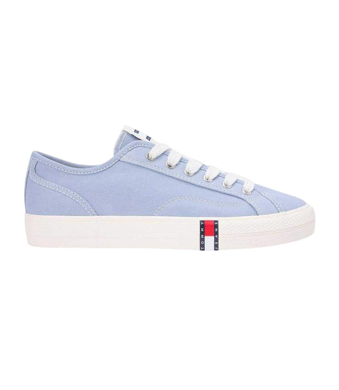Womens/ladies Archive Canvas Trainers Light Blue Tommy Jeans-1