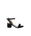 Womens/ladies tommi barely there medium block heel sandals natural black Dorothy Perkins