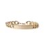 Unisex Adult Curb Chain Bracelet One Size Gold Fabric-4