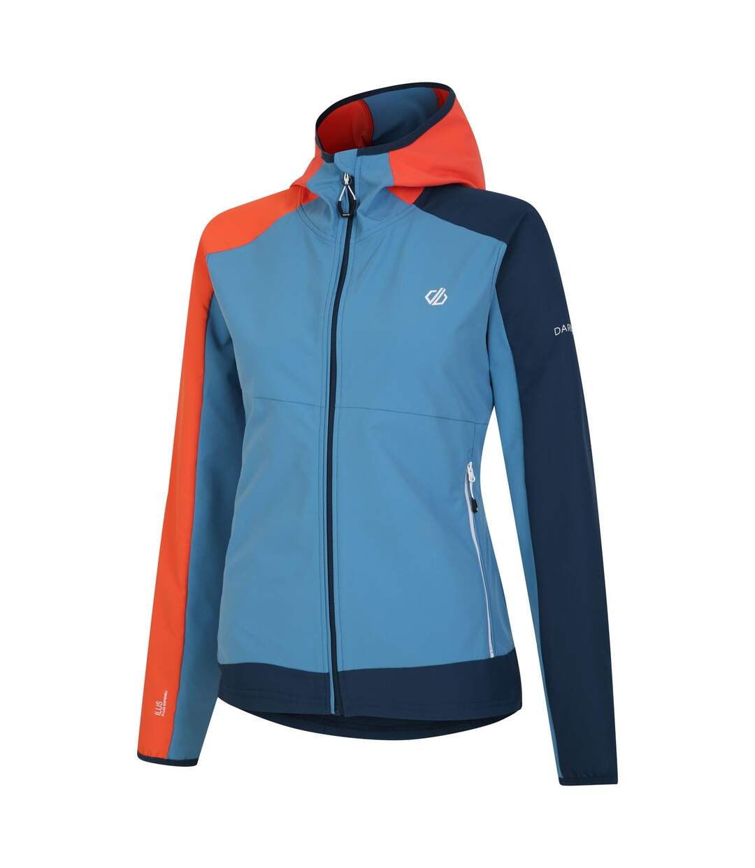 Veste softshell avidly femme bleu pâle / mandarine Dare 2B-3