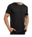 Spiro Mens Quick-Dry Sports Short Sleeve Performance T-Shirt (Black)