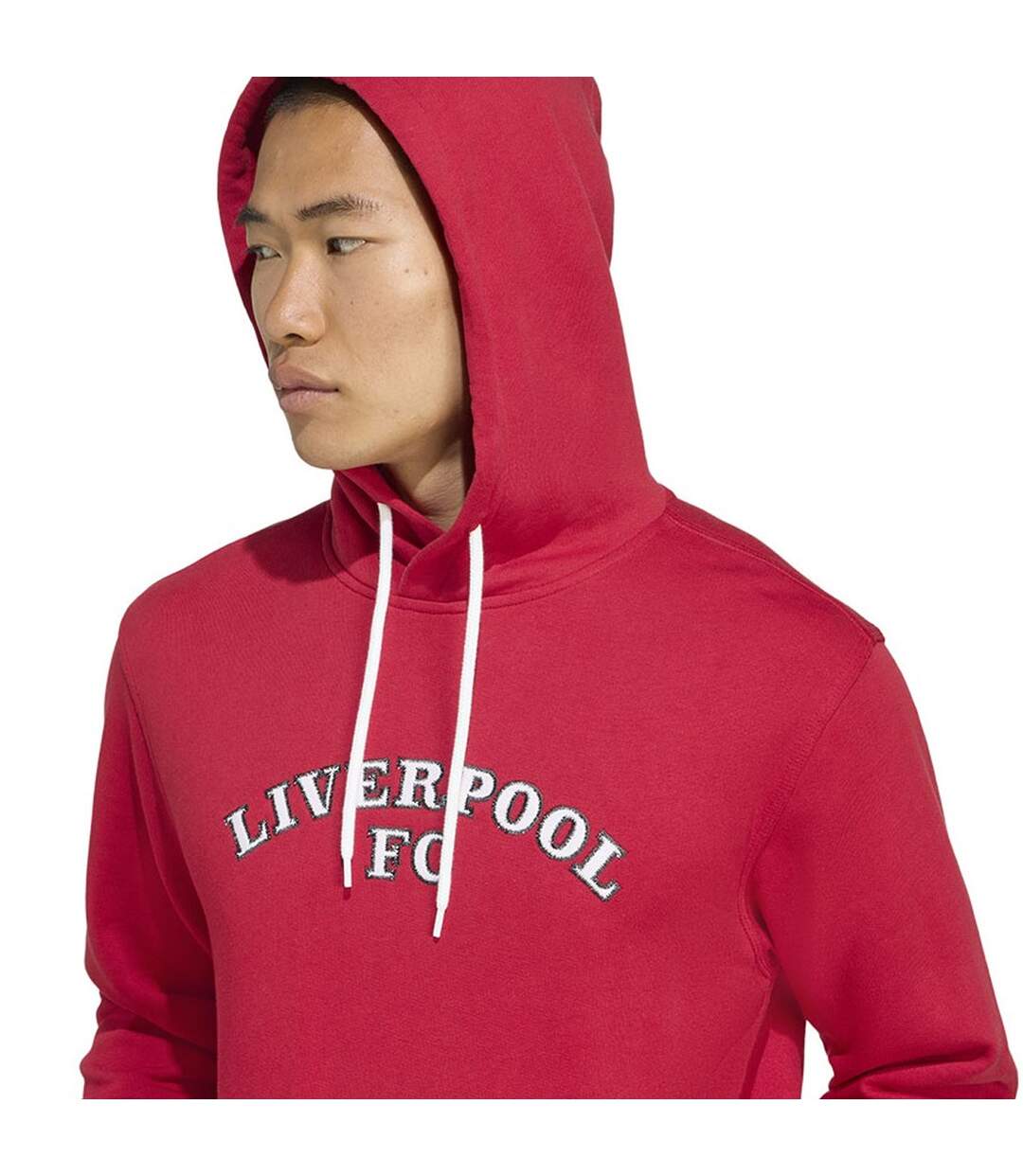 Sweat À Capuche Motif/style Liverpool Fc Homme Rouge Adidas-3