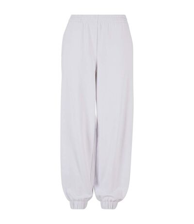 Womens/ladies balloon high waist jogging bottoms white Build Your Brand