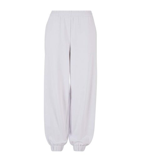 Womens/ladies balloon high waist jogging bottoms white Build Your Brand