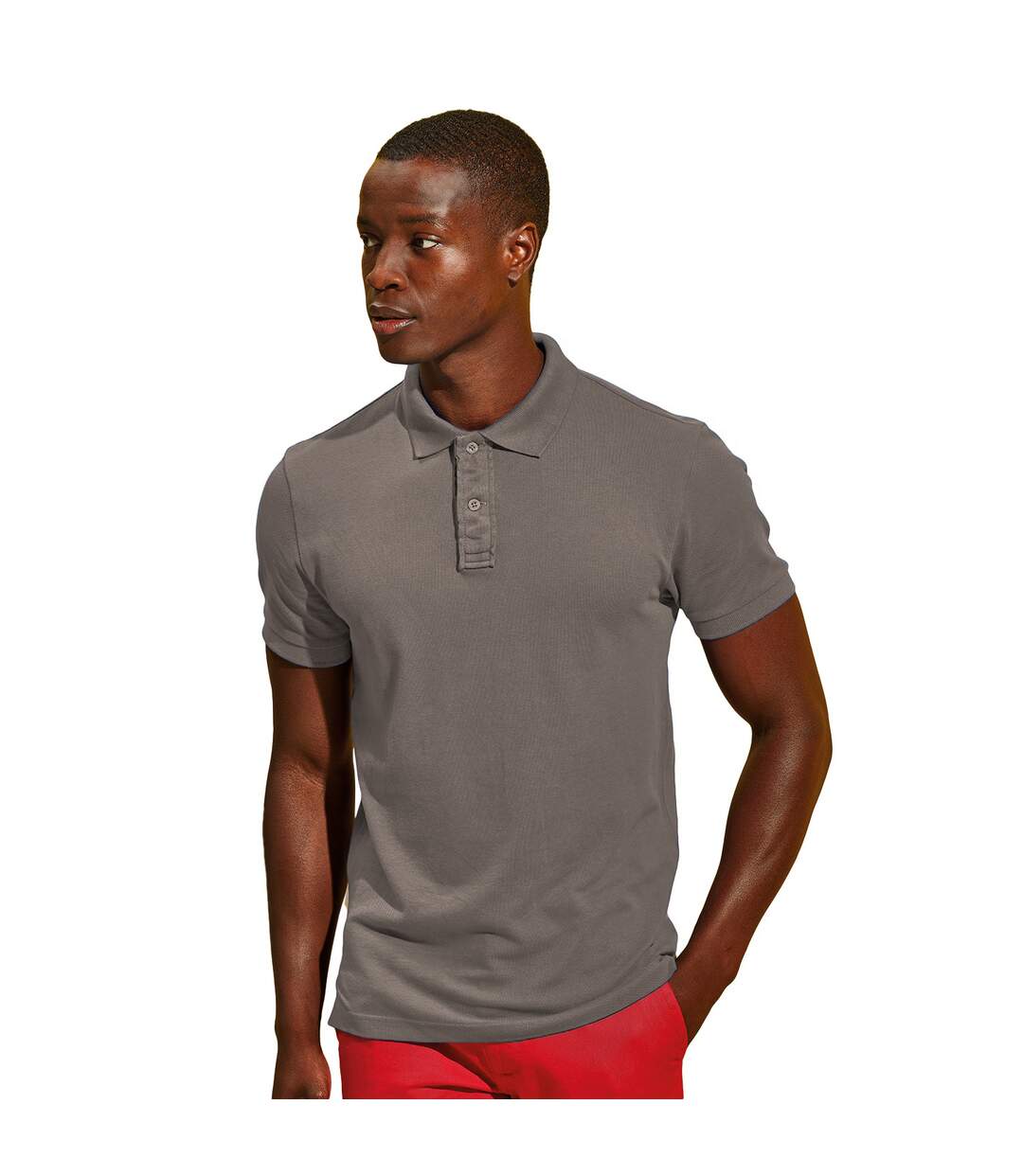 Asquith & Fox - Polo manches courtes INFINITY - Homme (Gris foncé) - UTRW6642