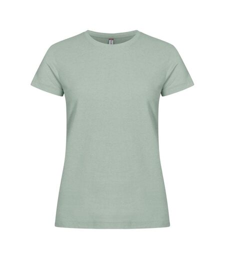 T-shirt Basic Femme Vert Sauge Clique