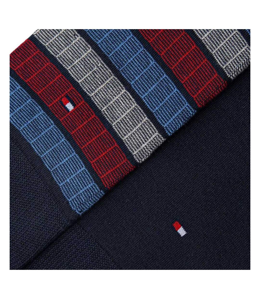 Chaussettes Motif/style Blocs De Couleurs Homme Bleu Marine Tommy Hilfiger-2