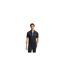 Polo Motif/style Passepoil Contrasté Homme Bleu Foncé Boss-1