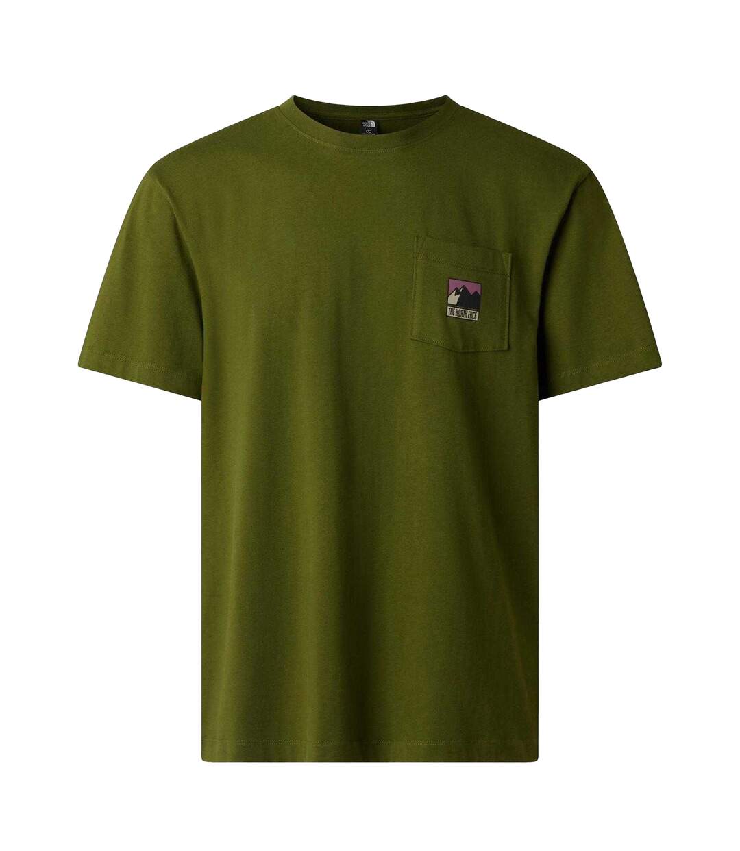 Mens Mountain Pocket T-shirt Woodland Green The North Face-2