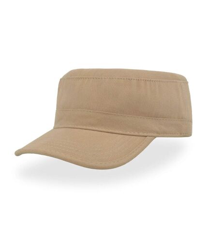 Atlantis Tank Brushed Cotton Military Cap (Khaki) - UTAB225