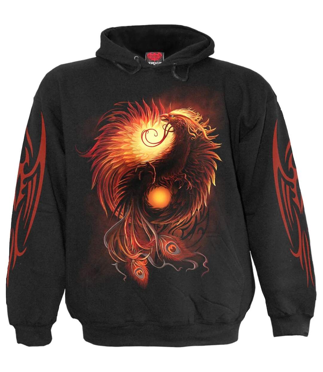 Sweat à capuche phoenix arisen adulte noir Spiral Direct-1