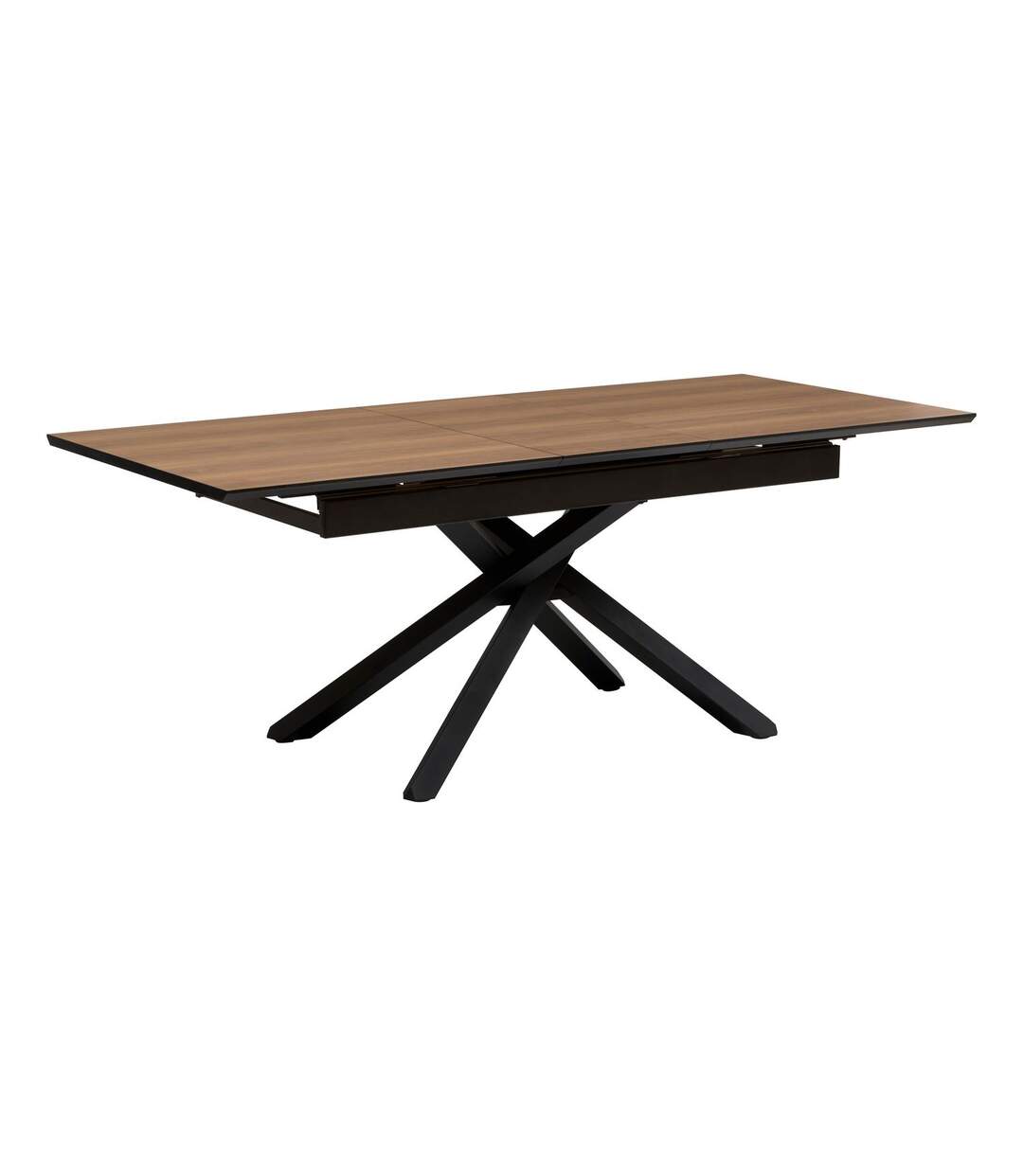 Table à manger extensible pour 6 personnes SANDRI - Marron-1