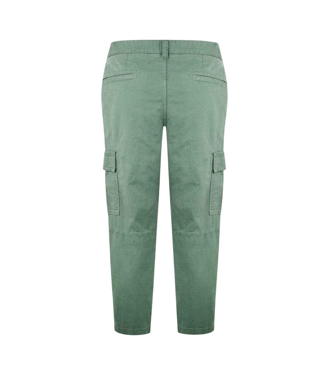 Mens Tailored Cargo Trousers Green Boss-4